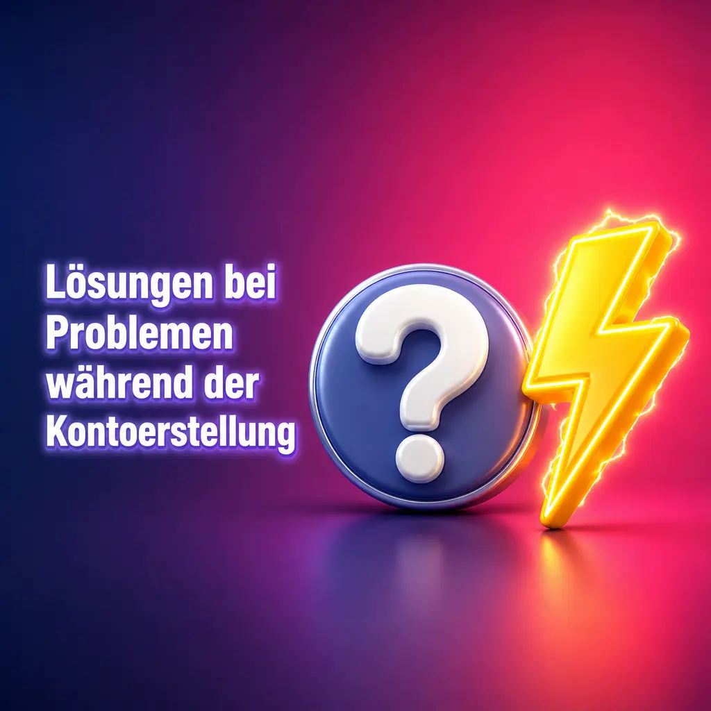 Lösungen bei Problemen während der Kontoerstellung