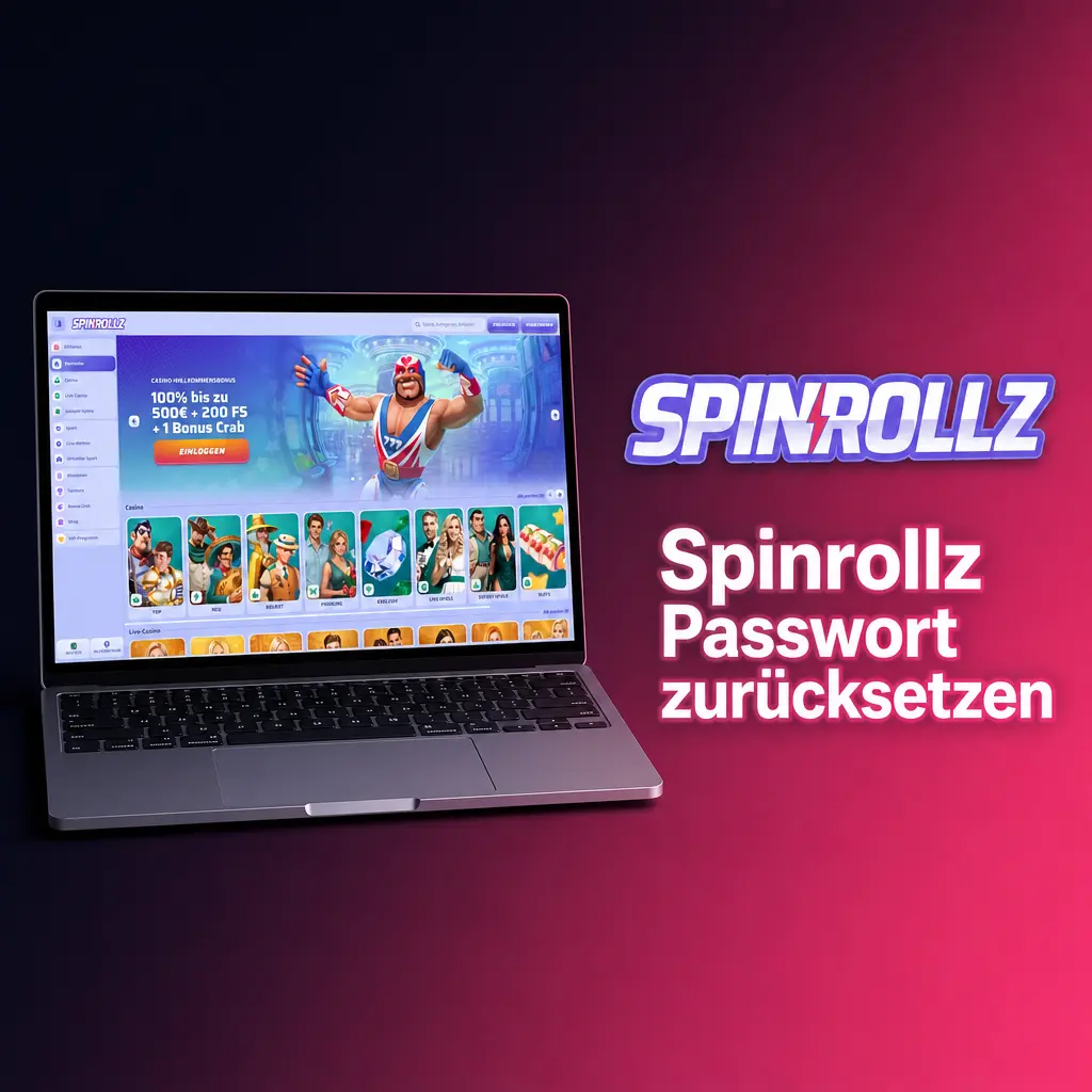 Spinrollz Passwort zurücksetzen