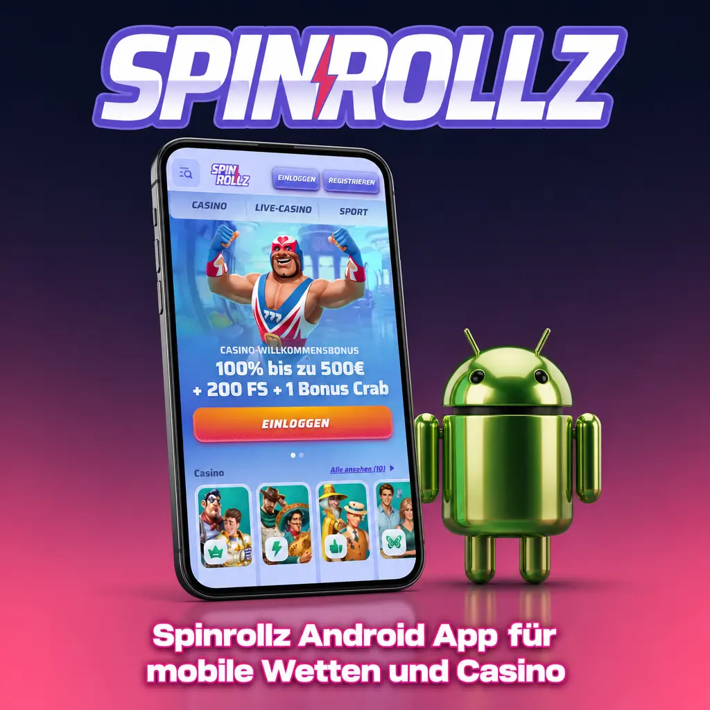 Spinrollz Android App für mobile Wetten und Casino