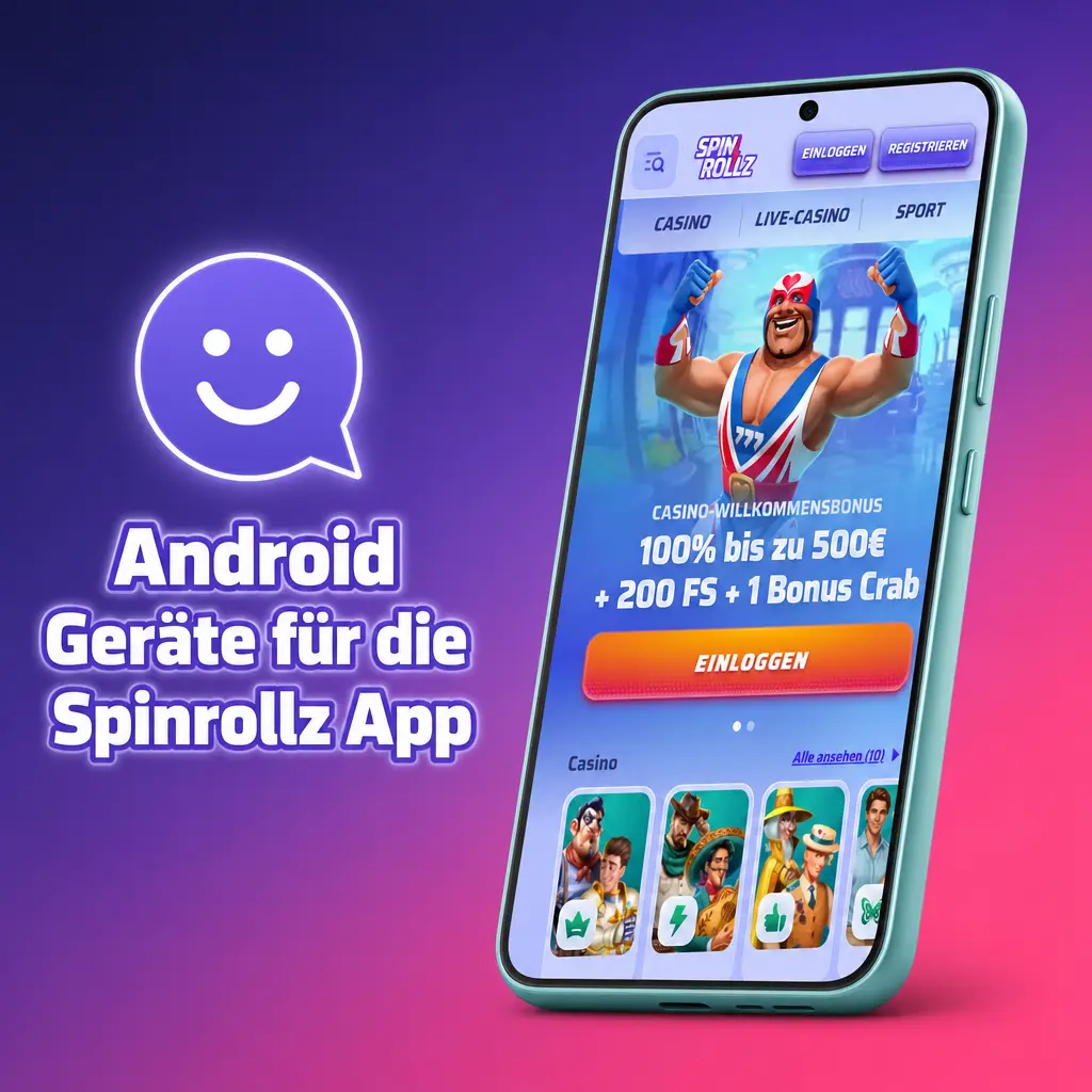 Android Geräte für die Spinrollz App